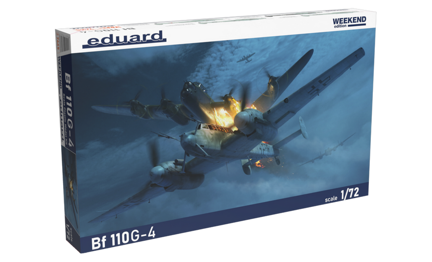 Сборная модель 1:72 истребителя-бомбардировщика Bf 110G-4 EDU7465 фото