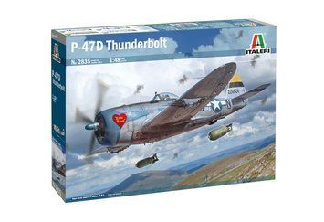 Збірна модель 1:48 винищувача P-47D Thunderbolt Italeri, військова авіація до 1945 р. ITL2835 фото