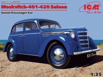 Збірна модель 1:35 автомобіля Москвич-401-420 ICM, легкові автомобілі ICM35479 фото