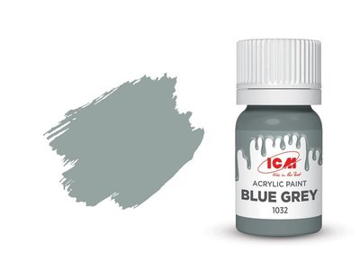 Фарба акрилова синьо-сіра напівматова ICM 1032 ICM01032 фото