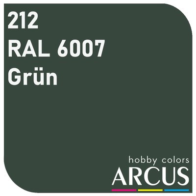 E212 Алкидная эмаль RAL 6007 Grün ARC-E212 фото