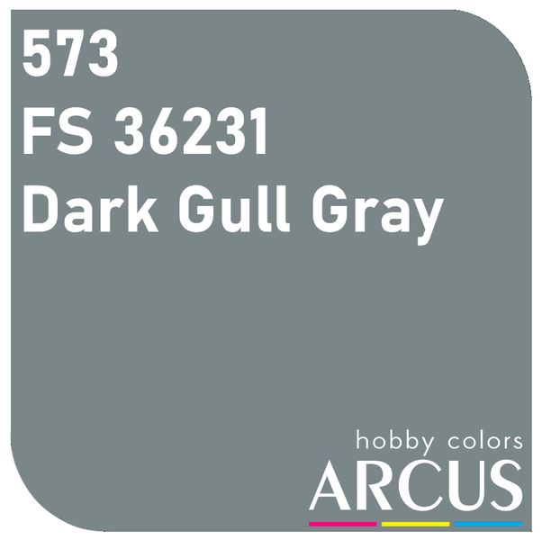 E573 Алкідна емаль FS 36231 Dark Gull Gray ARC-E573 фото