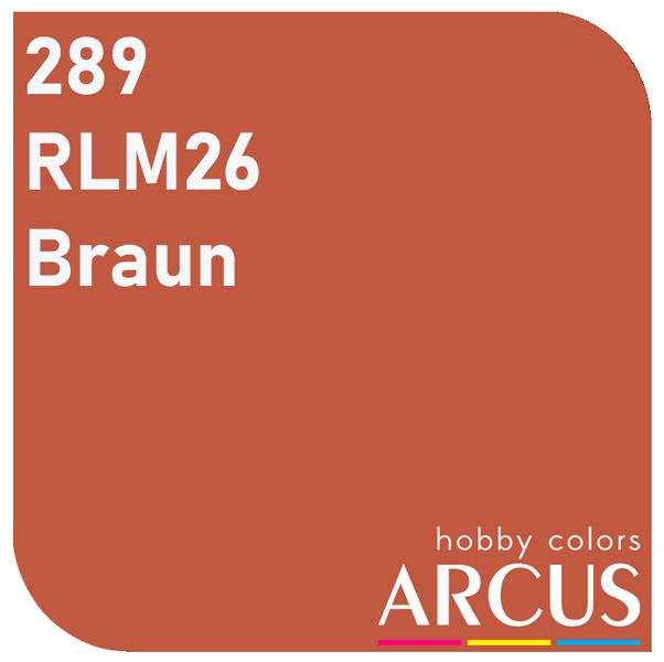 E289 Алкідна емаль RLM 26 Braun ARC-E289 фото