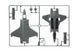 Збірна модель літака F-35A Lightning II 1/72, Italeri 1464, гелікоптери та вертольоти ITL1464 фото 10