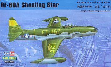 Сборная модель 1:48 истребителя RF-80A 'Shooting Star' Hobby Boss, геликоптеры и вертолеты HB81724 фото