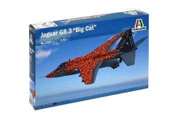 Збірна модель 1:72 винищувача-бомбардувальника Jaguar GR.3 "BIG CAT" Italeri, гелікоптери та вертольоти ITL1357 фото