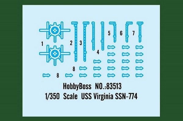 USS Virginia SSN-774 - 1:350 HB83513 фото