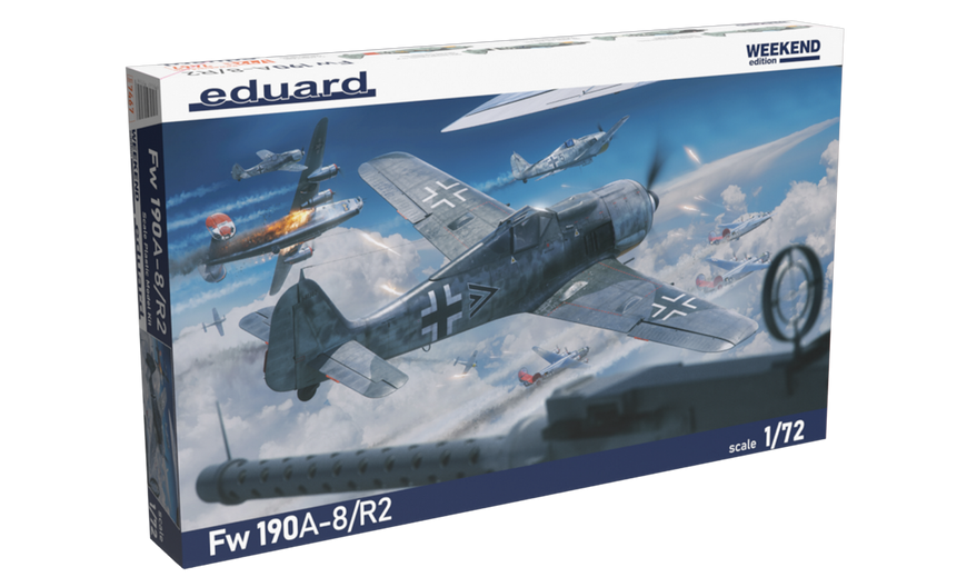 Збірна модель 1:72 винищувача Fw-190A-8/R2 EDU7467 фото