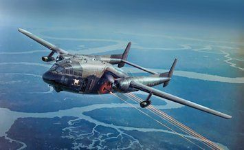 Збірна модель літака AC-119K Stinger 1/72, Italeri 1468, гелікоптери та вертольоти ITL1468 фото