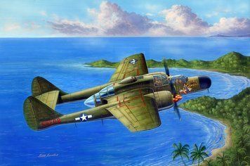 Збірна модель 1:48 винищувача P-61A Black Widow Hobby Boss, військова авіація до 1945 р. HB81730 фото