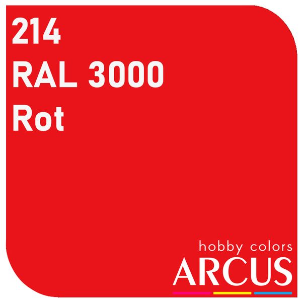 E214 Алкідна емаль RAL 3000 Rot ARC-E214 фото