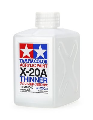 Разбавитель для акриловых красок X-20A 250 мл, Тamiya 81040 TAM81040 фото