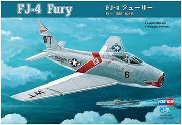 Сборная модель 1:48 истребителя FJ-4 'Fury' Hobby Boss, геликоптеры и вертолеты HB80312 фото