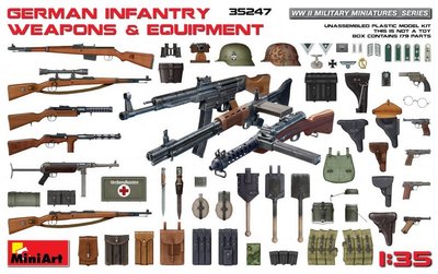 Оружие и снаряжение немецкой пехоты - 1:35 MA35247 фото