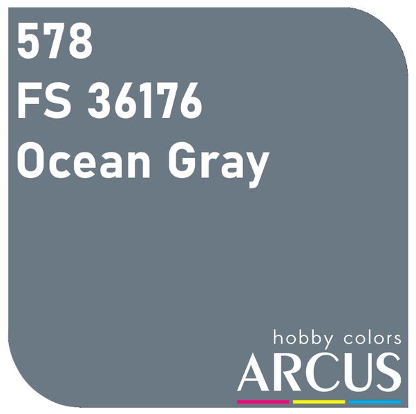 E578 Алкидная эмаль FS 36176 Ocean Gray ARC-E578 фото