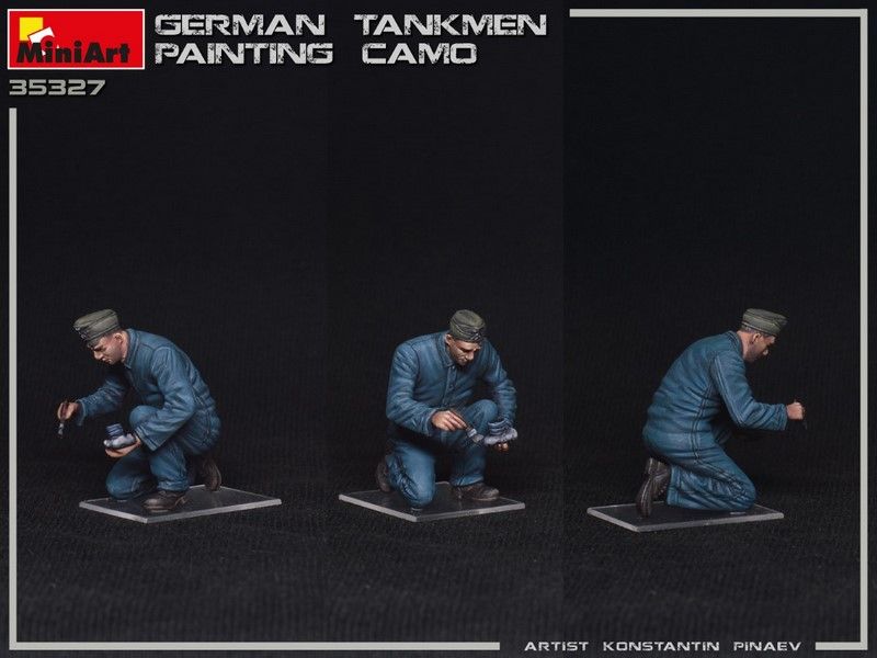 Набір 1:35 фігурок Німецькі танкісти малюють камуфляж MA35327 фото