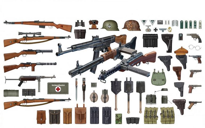 Оружие и снаряжение немецкой пехоты - 1:35 MA35247 фото