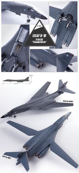 Сборная модель 1:144 бомбардировщика B-1B AC12620 фото