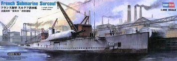 Збірна модель Hobby Boss підводний крейсер 'Сюркуф' - 1:350 масштабна з пластику, флот і підводні човни HB83522 фото