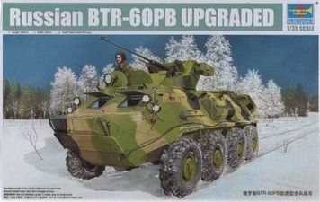Збірна масштабна модель 1:35 бронетранспортера БТР-60ПБ Trumpeter, військові бронетранспортери TRU01545 фото