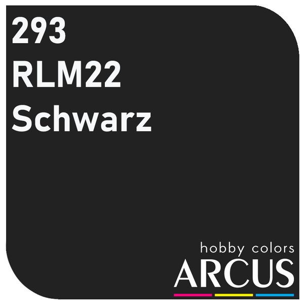 E293 Алкідна емаль RLM 22 Schwarz Alкідна емаль RLM 22 Schwarz ARC-E293 фото