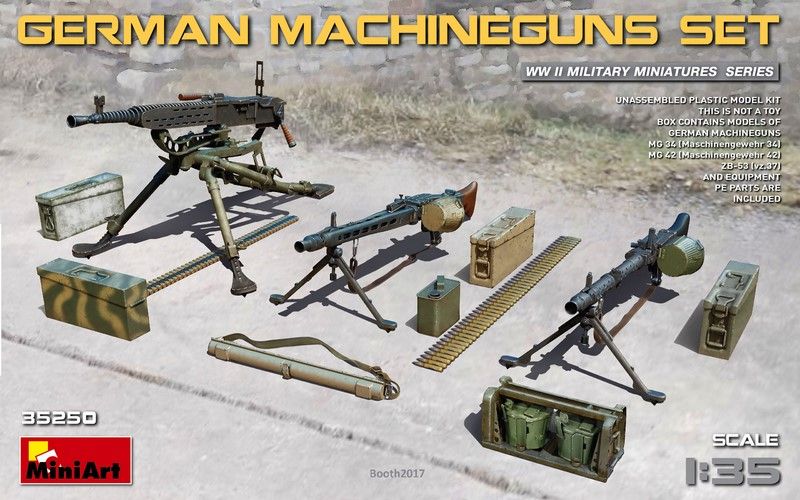 Набір німецьких кулеметів - 1:35 MA35250 фото