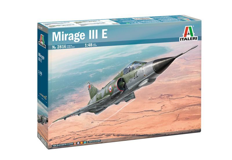 Сборная модель 1:72 истребителя Mirage IIIE Italeri, геликоптеры и вертолеты ITL2816 фото