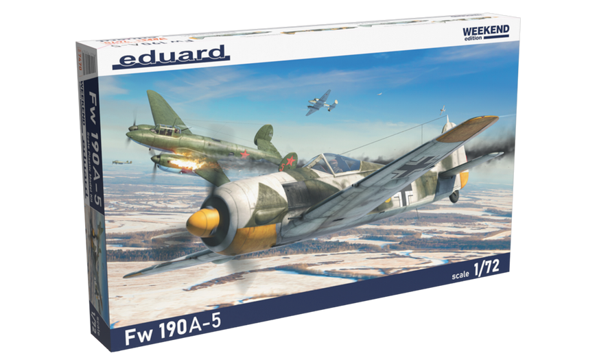 Збірна модель 1:72 винищувача Fw-190A-5 EDU7470 фото