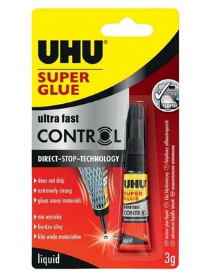 Секундный клей UHU ULTRA FAST Control, 3 г. UHU36015 фото