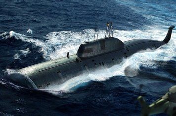 Збірна модель Hobby Boss пЛ проекту 971 'Щука-Б' ('Akula') - 1:350 масштабна з пластику, флот і підводні човни HB83525 фото