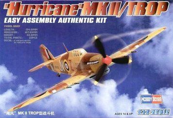 Сборная модель Hobby Boss hurricane Mk.II Trop - 1:72 из пластика, военная авиация до 1945 г. HB80216 фото