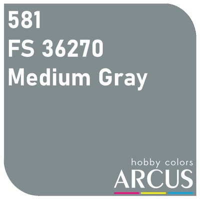 E581 Алкидная эмаль FS 36270 Medium Gray ARC-E581 фото