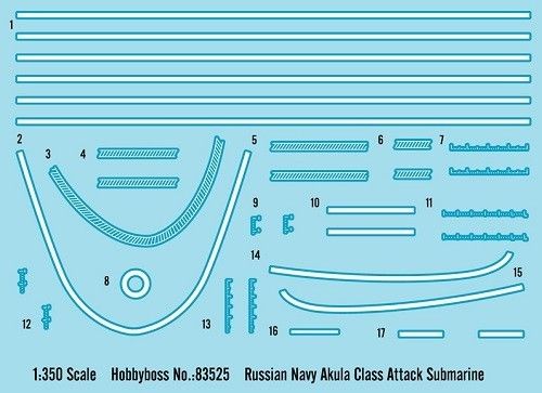 ПЛ проекту 971 'Щука-Б' ('Akula') - 1:350 HB83525 фото