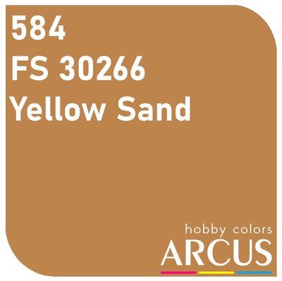 E584 Алкидная эмаль FS 30266 Yellow Sand ARC-E584 фото