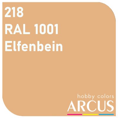 E218 Алкидная эмаль RAL 1001 Elfenbein ARC-E218 фото