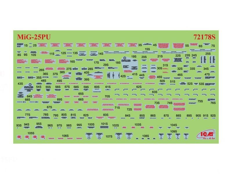 Сборная модель ICM миГ-25ПУ - 1:72 из пластика, геликоптеры и вертолеты ICM72178 фото