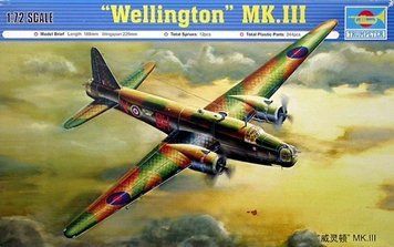 Збірна модель Trumpeter wellington Mk.III - 1:72 масштабна з пластику, військова авіація до 1945 р. TRU01627 фото
