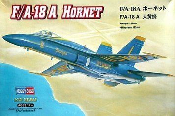Збірна модель Hobby Boss f/A-18A 'Hornet' - 1:72 масштабна з пластику, гелікоптери та вертольоти HB80268 фото