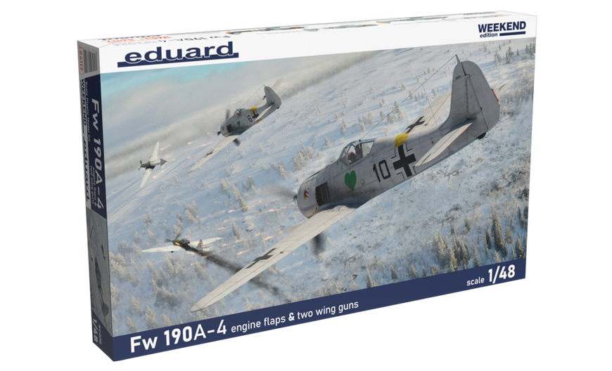 Збірна модель 1:48 винищувача Fw 190A-4 EDU84117 фото