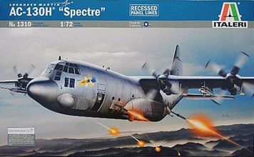 Збірна модель 1:72 літака AC-130H 'Spectre' Italeri, гелікоптери та вертольоти ITL1310 фото