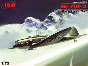 Сборная модель ICM he 70F-2 - 1:72 из пластика, военная авиация до 1945 г. ICM72232 фото