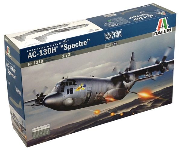Сборная модель 1:72 самолета AC-130H 'Spectre' ITL1310 фото