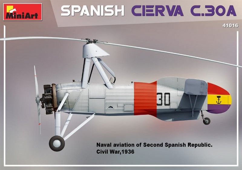 Збірна модель 1:35 автожира Cierva C.30A MA41016 фото