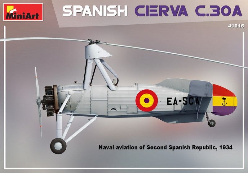 Збірна модель 1:35 автожира Cierva C.30A MA41016 фото