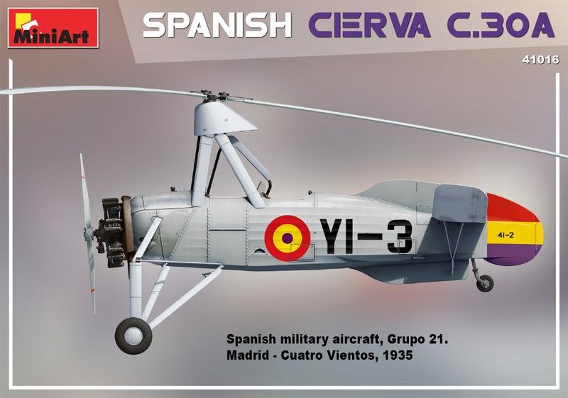 Сборная модель 1:35 автожира Cierva C.30A MA41016 фото