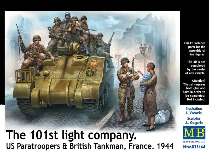 The 101st light company - 1:35 Master Box, диорамы: фигуры MB35164 — купить моделі з каталогу "Фигуры" в интернет-магазине Modeland