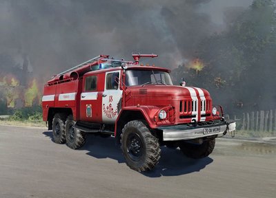 Сборная модель 1:35 пожарного автомобиля АЦ-40-137А ICM35519 фото