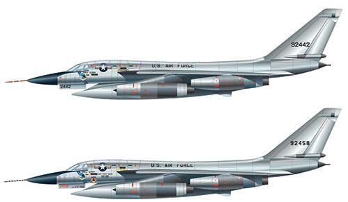 Сборная модель 1:72 бомбардировщика B-58 Hustler ITL1142 фото