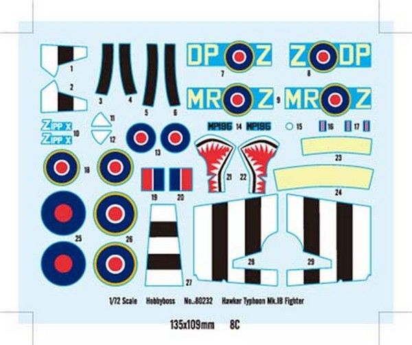 Hawker Typhoon Mk.IB - 1:72 HB80232 фото