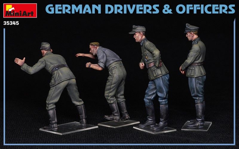 Набір 1:35 фігурок Німецькі водії та офіцери MA35345 фото
